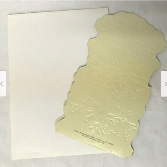 Fondest Wishes Victorian Rose 3D Pop Out Stand Up Merrimack Greeting Card 1984 - Picture 3 of 4